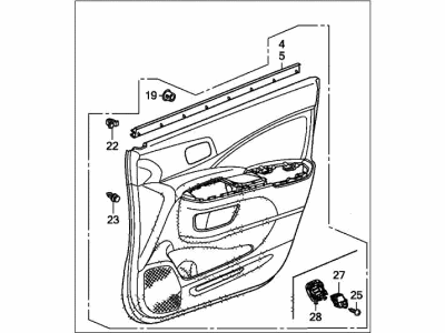 Honda 83552-T0A-A83ZA Base Comp*NH167L*