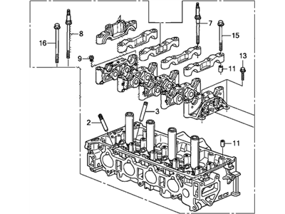Honda 12100-R40-A02 Cylinder Head Assembly