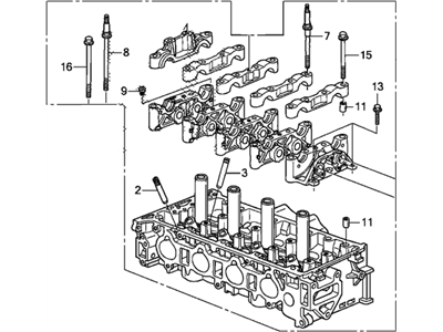 Acura 12100-R40-A02 Cylinder Head Assembly