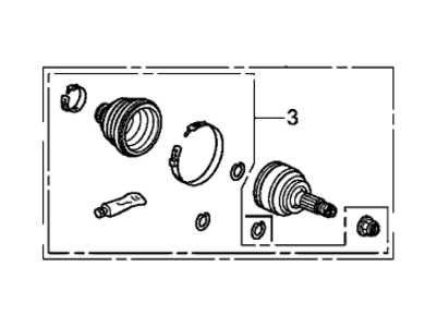 Honda 44014-T0A-A00 Set, Outboard Join