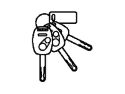 Honda 06350-T0A-A11 Cylinder Set, Key