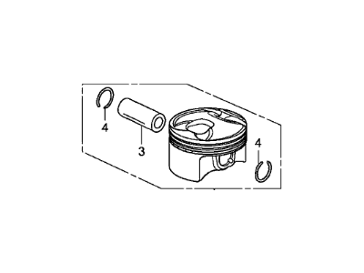 Honda 13020-5A2-A00 Piston B Set