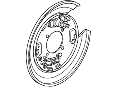 Acura 43110-T0A-A01 Plate, Passenger Side Parking Brake Back