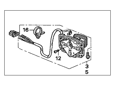 Honda 76210-S9A-K01 Actuator, Passenger Side (R.C.)
