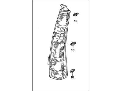 Honda 33551-S9A-A11 Lamp Unit, L. Tail