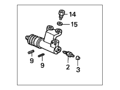 Honda 46930-S5A-013 Cylinder Assembly, Clutch Slave