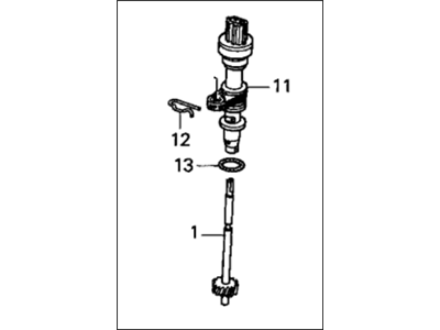 Honda 78410-S5A-912 Sensor Assembly, Speed (Northland Silver)