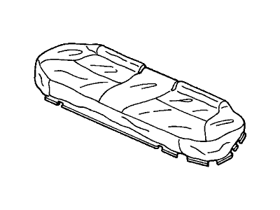Honda 82131-S5A-A31ZA Cover, Rear Seat Cushion Trim (Gray)