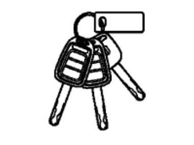 Honda 06350-T3L-A31 Cylinder Set, Key