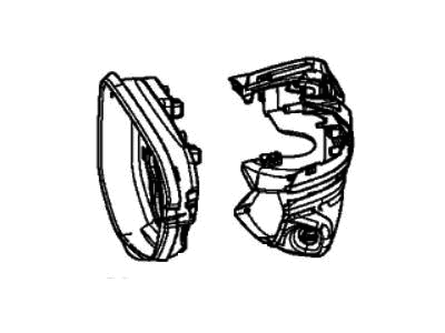 Honda 76205-TXM-A81ZA Housing Set (Flat Black)