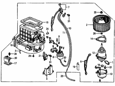 Honda 39410-SB0-676 Blower Assembly