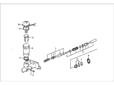 Honda 46100-SE0-305 Master Cylinder Assembly