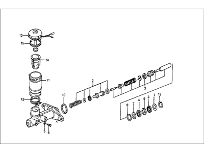 Honda 46100-SB0-A01 Master Cylinder Assembly