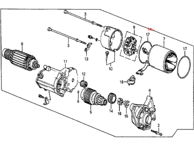 Honda 06312-PH3-506RM Reman, Starter