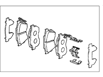 Honda 45022-SB0-526 Pad Set (Type-15Cl)
