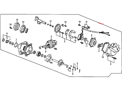 Honda 30105-PC7-662 Distributor Assembly (Tec)