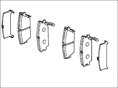 Honda 45022-SE0-505 Pad Set, Front