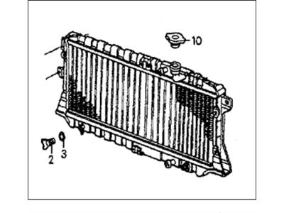 Honda 19010-PC7-X12 Radiator
