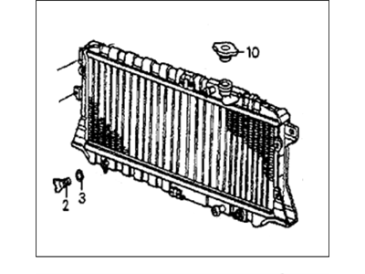 Honda 19010-PC7-672 Radiator