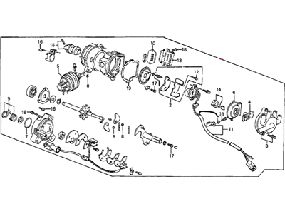 Honda 30105-PJ0-733 Distributor Assembly (Tec)