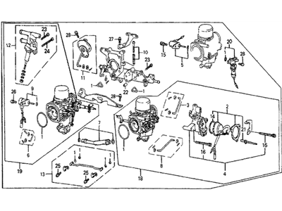 Honda 16100-PC7-A12 Carburetor Assembly (05F B)