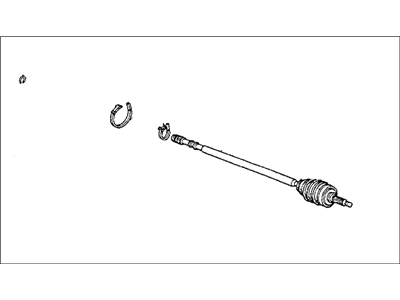 Honda 44011-SA5-000 Driveshaft Set, Driver Side Outboard