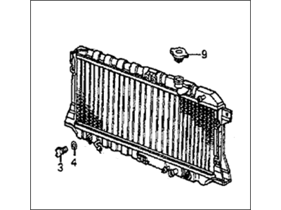 Honda 19010-PJ6-672 Radiator (Denso)