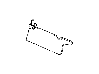 Honda 88220-SB0-662ZA Sunvisor Assembly, Driver Side (Limpid Gray)