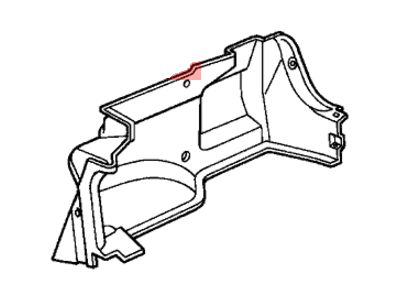Honda 84601-S5P-A20ZA Lining, R. Trunk Side *NH167L* (GRAPHITE BLACK)
