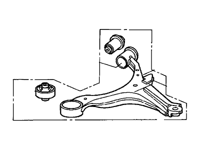 Honda 51350-S5A-A03 Arm, Right Front (Lower)