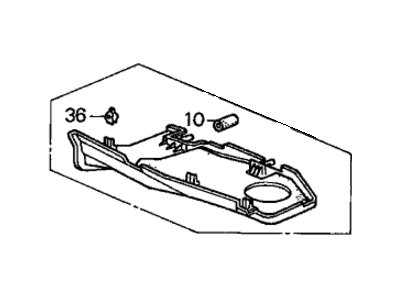 Honda 77345-S5A-A00ZC Cover Assy., Passenger (Lower)*NH167L* (GRAPHITE BLACK)
