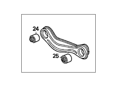 Acura 52345-SM4-A00 Arm A, Right Rear (Lower)