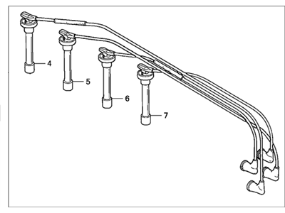 Honda 32722-P0B-405 Wire, Ignition (Sumitomo)