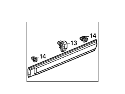 Honda 75323-SM4-A01 Protector, L. RR. Door