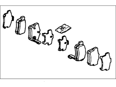 Acura 43022-SV4-A23 Rear Brake Pad Set (9Clp-1