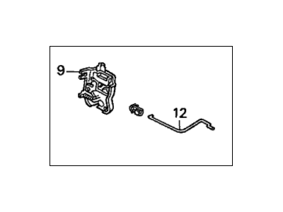 Honda 74850-SM4-G01 Lock Assembly, Trunk