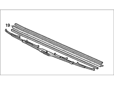 Honda 76620-SM4-A01 Blade, Windshield Wiper (600MM)