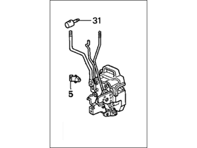 Honda 72150-SM4-G02 Lock Assembly, Left Front Door