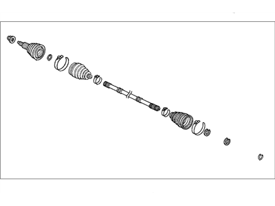 Honda 44011-SM1-010 Driveshaft Set, Driver Side