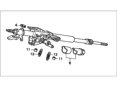 Honda 53200-SM5-A06 Column Assembly, Steering