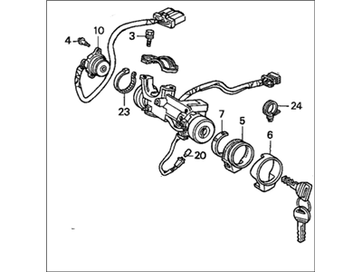 Honda 35100-SM5-A12 Lock Assy., Steering