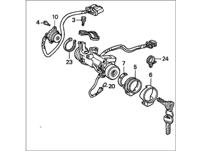 Honda 35100-SM4-A01 Lock Assy., Steering