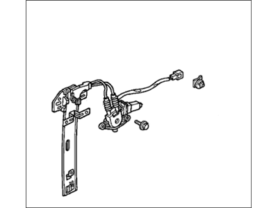 Honda 72710-SM4-J01 Regulator Assembly, Right Rear Door Power