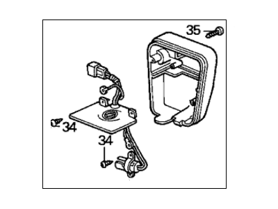 Honda 34152-SM4-003 Cover & Wire, R.