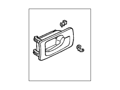 Honda 72660-SM4-003ZA Handle Assembly, Left Rear Inside (Palmy Gray)