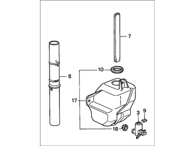 Honda 76801-SM1-004 Washer, FR. Windshield (Denso)