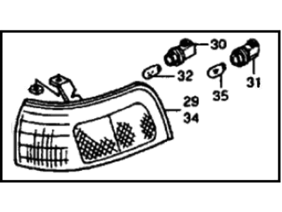 Honda 34300-SM4-A02 Light Assembly, Right Front Position &Side Marker