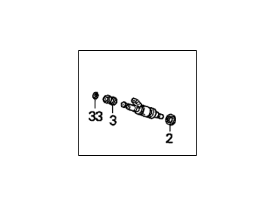 Honda 06164-P0A-000 Injector Set, Fuel