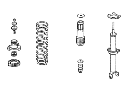 Honda 52620-SM4-A06 Shock Absorber Assembly, Left Rear