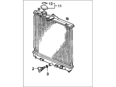 Honda 19010-P07-024 Radiator (Toyo)